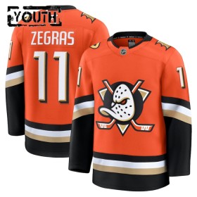 Anaheim Ducks Hockeydrakt Fanatics Premium Trevor Zegras 2024-25 Oransje Hjemme - Barn
